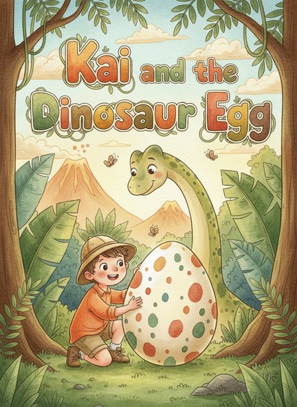 An example Inkling dinosaur book cover