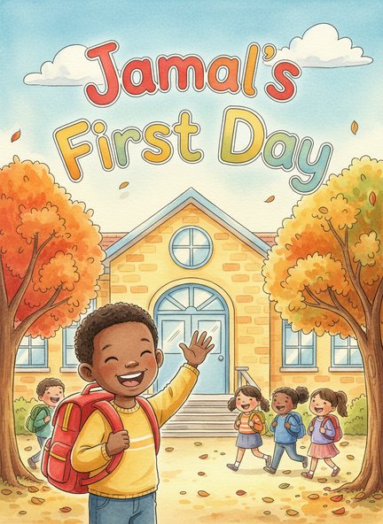 An example Inkling first day of school book cover