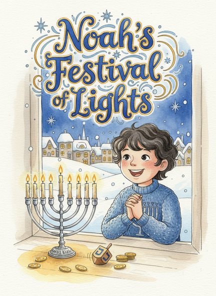 An example Inkling Hanukkah book cover