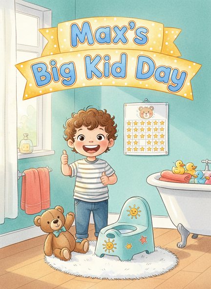 An example Inkling potty training book cover