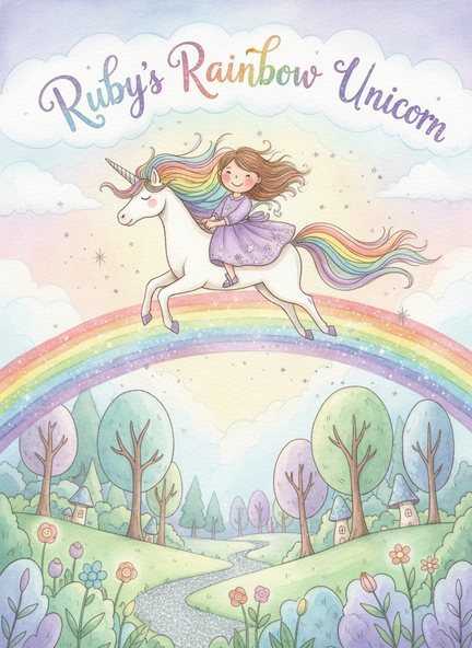An example Inkling unicorn book cover