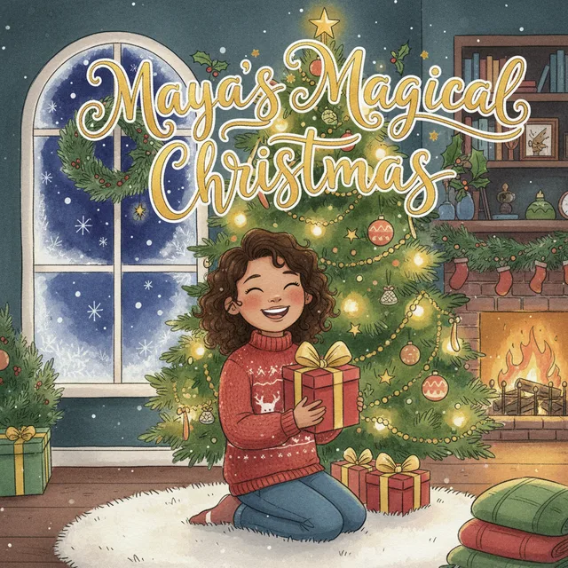 Example cover: Maya's Magical Christmas