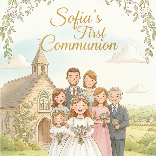 Example cover: a First Communion book