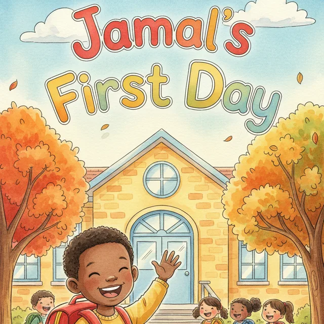 Example cover: a First Day of School book