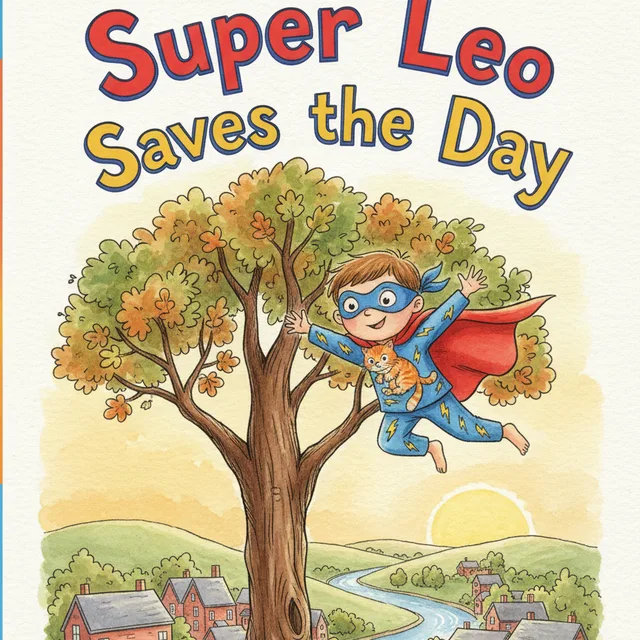 Example cover: a Superhero book