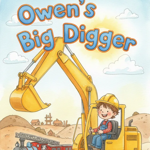 Example cover: a Trucks and Diggers book